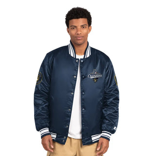 Brewers Starter World Series Champions Navy Satin Jacket
