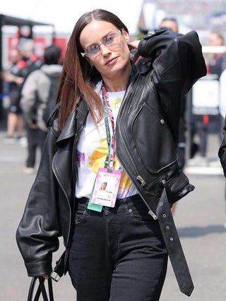 Brie Larson F1 Grand Prix of Japan Leather Jacket