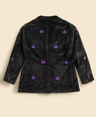 Brooks Brothers Needles Black Corduroy Jacket- back