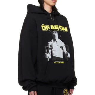 Bruce Lee x LỰU ĐẠN black Oversized Hoodie