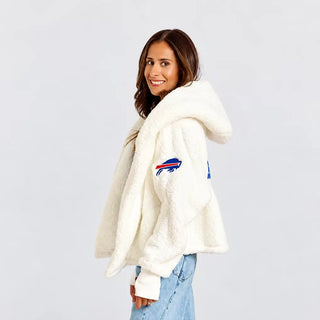 Buffalo Bills by Jill Martin Sherpa Cropped Jacket