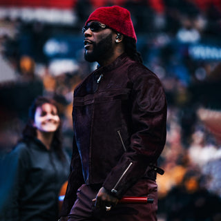 Burna Boy NFL Paris Game Leather Jacket