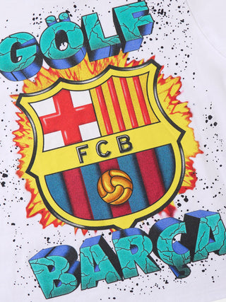 Buy FC Barcelona x Golf Wang White Tee
