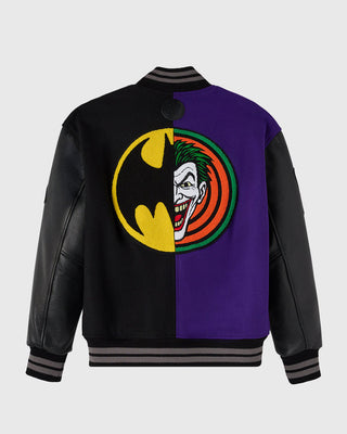 OVO Batman x The Joker Split Varsity Bomber Jacket