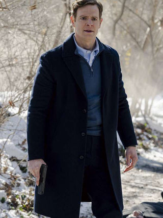 Nick Gehlfuss CIA Black Wool Coat