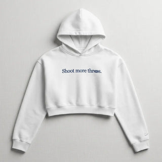 Caitlin Clark Shoot More Threes  Pullover White Hoodie       
