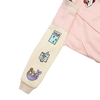Cakeworthy The Powerpuff Girls Pink Varsity Jacket For Women
