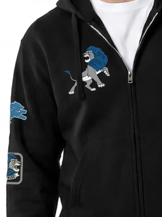 Detroit Lions Disney x Champion Simba All Star Black Hoodie