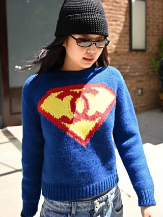 Chanel Superman Blue Sweater