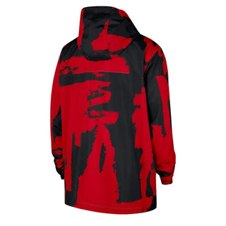Chicago Bulls Nike Courtside Club  Black & Red Hooded Jacket