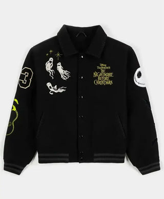 Christmas The Nightmare Before Black Wool Jacket