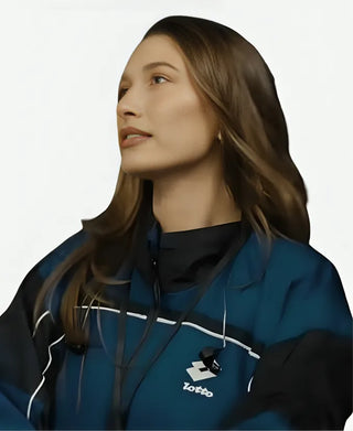 Coachella 2026 Hailey Bieber Blue Vintage Jacket