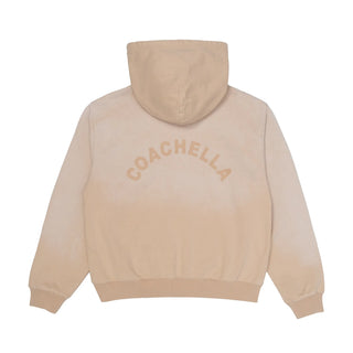 Coachella Sand Desert  Washed Zip Hoodie