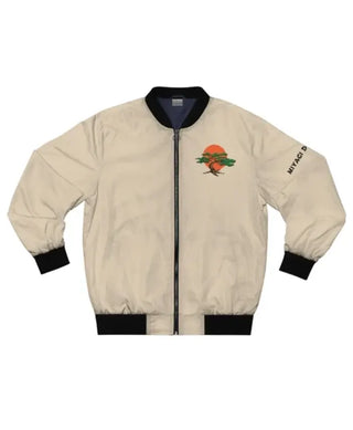 Cobra Kai Miyagi Do Karate Off White Vintage Bomber Jacket