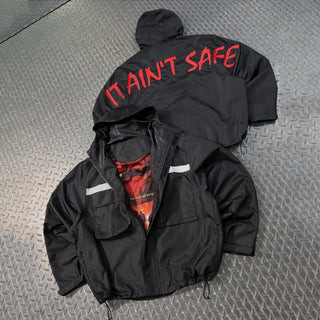 Corteiz x Skepta It Ain't Safe Black Jacket