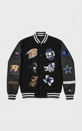 Cowboys vs Ravens Rio Game 2026 Varsity Jacket