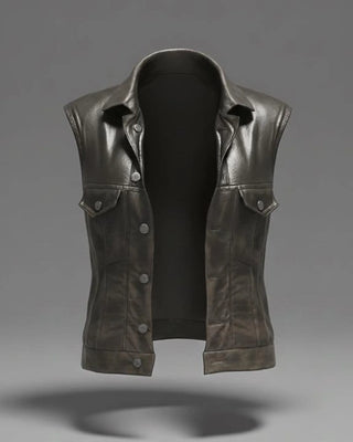 Cyberpunk 2077 Ciri Black Leather Vest
