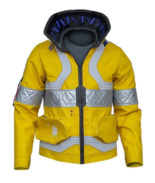 Cyberpunk 2077 Edgerunners Yellow Leather Jacket