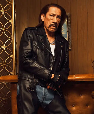 Danny Trejo Boots Campaign Black Leather Jacket