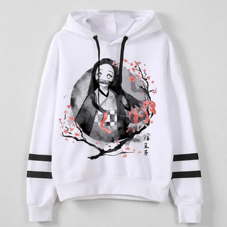 Demon Slayer Nezuko Kamado Floral Printed Hoodie