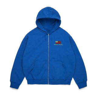 Denim Tears Pan African Zip Blue Hoodie