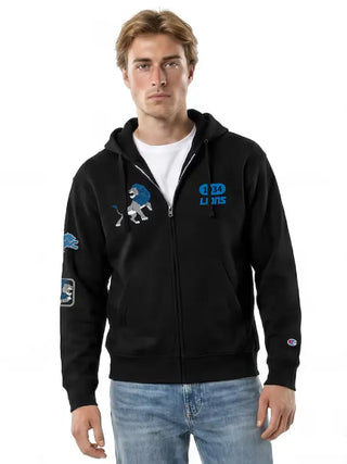 Detroit Lions Disney x Champion Simba All Star Black Hoodie