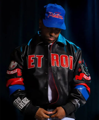 Detroit Pistons x Pelle Pelle Leather Jacket