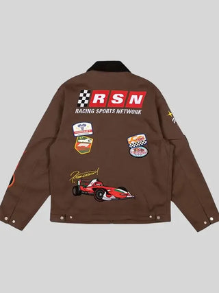 Disney F1 Lightning  McQueen Racing Brown Jacket