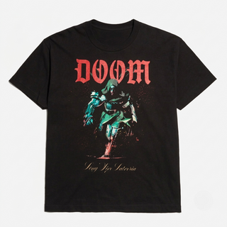 Doctor Doom Heavyweight Boxy Black T-Shirt