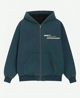 Drake Iceman Blue Zipper Hooded Jacket