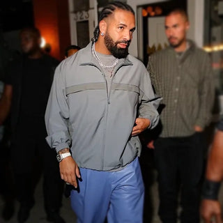 Drake New York City Prada Mohair Wool Grey Jacket For Men & Women
