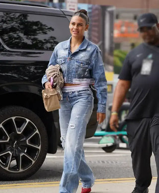 Dsquared2 Trinity Rodman Denim Cropped Jacket