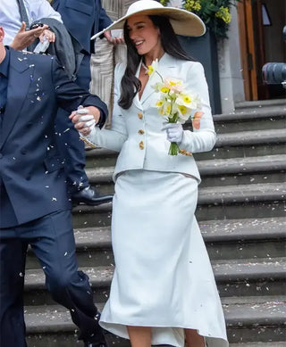 Dua Lipa White Blazer