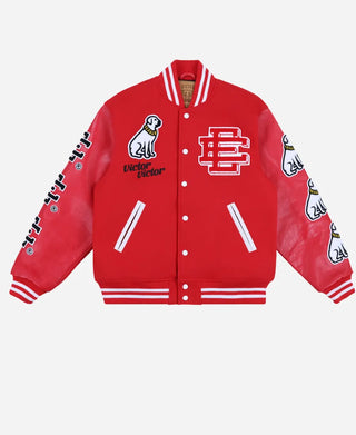 EE Victor x Victor Varsity Red Jacket For Men & Women