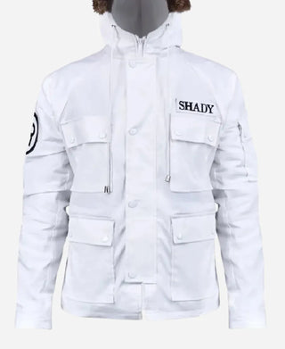 Eminem White Parka Jacket