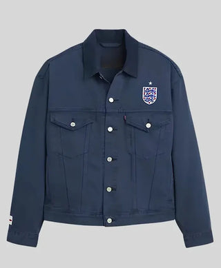 England Football Type Iii Trucker Jacket