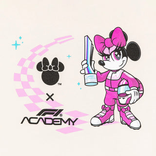 F1 Academy x Disney Minnie Mouse Pullover Cream Hoodie