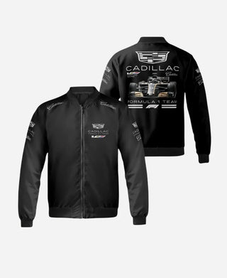 F1 Team Bomber Cadillac Black Jacket