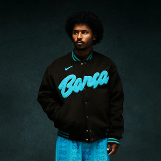 FC Barcelona x Golf Wang Letterman Jacket