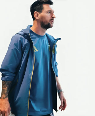 FIFA WC 2026 Lionel Messi Hooded Zipper Blue Jacket