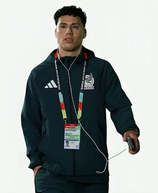 FIFA WC  Mexico 2026 Travel Windbreaker Green Zip Jacket