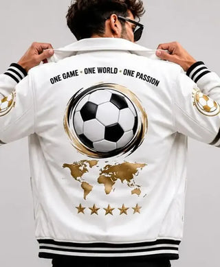FIFA World Cup 2026 White Inspired Leather Jacket