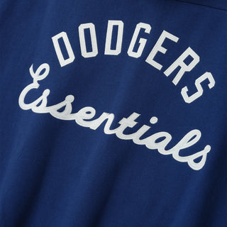 Fear of God MLB x LA Dodgers Half Zipper Raglan Blue Hoodie