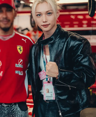 Felix Singapore Grad Prix Black Leather Jacket