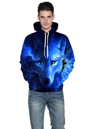 Floral Blue Hoodie  For Men & Women