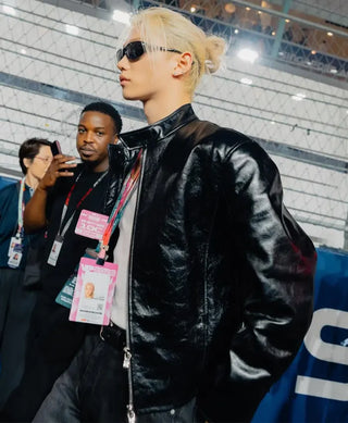Felix Singapore Grad Prix Black Leather Jacket