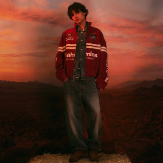 Formula 1 x NAHMIAS Racing Red Suede Jacket