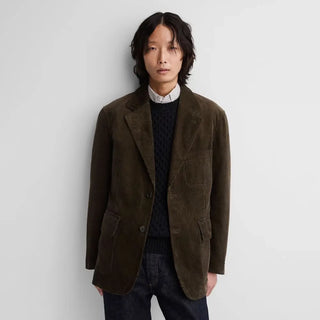 Gap x A.P.C. Green Corduroy Blazer