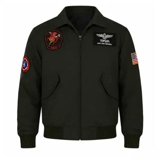 Gun Maverick 2 Tom Cruise Dark Green Bomber Jacket