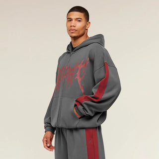 Gymshark × Carlos Belcast  grey Zipper Hoodie